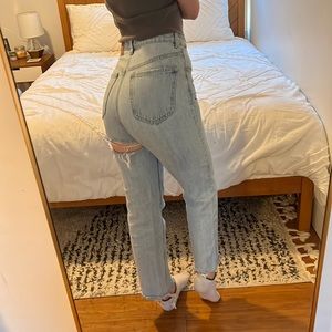 ZARA HI RISE STRAIGHT JEANS
